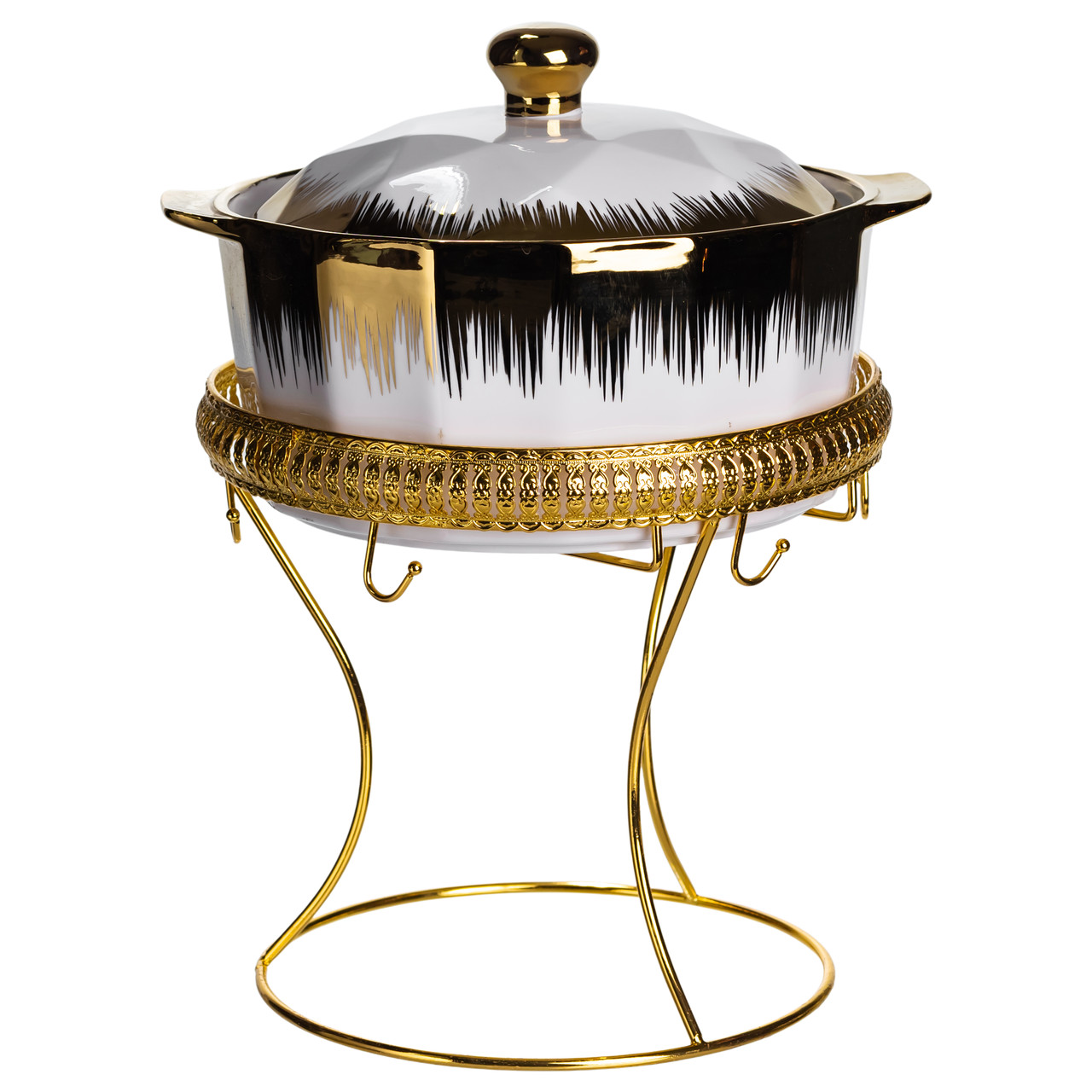 Суповий сервіз на 6 персон супниця 2 (л) на підставці з бульйонницями 300 (мл) тарілки для супу ML-T35_ML-T35_Milantium_5