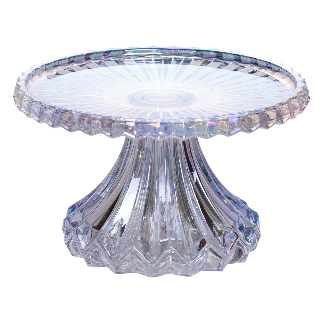 Тортівниця на ніжці Ø19 см скляна кругла підставка для торта, капкейків, тістечок HP-19-148S – купити в Україні недорого