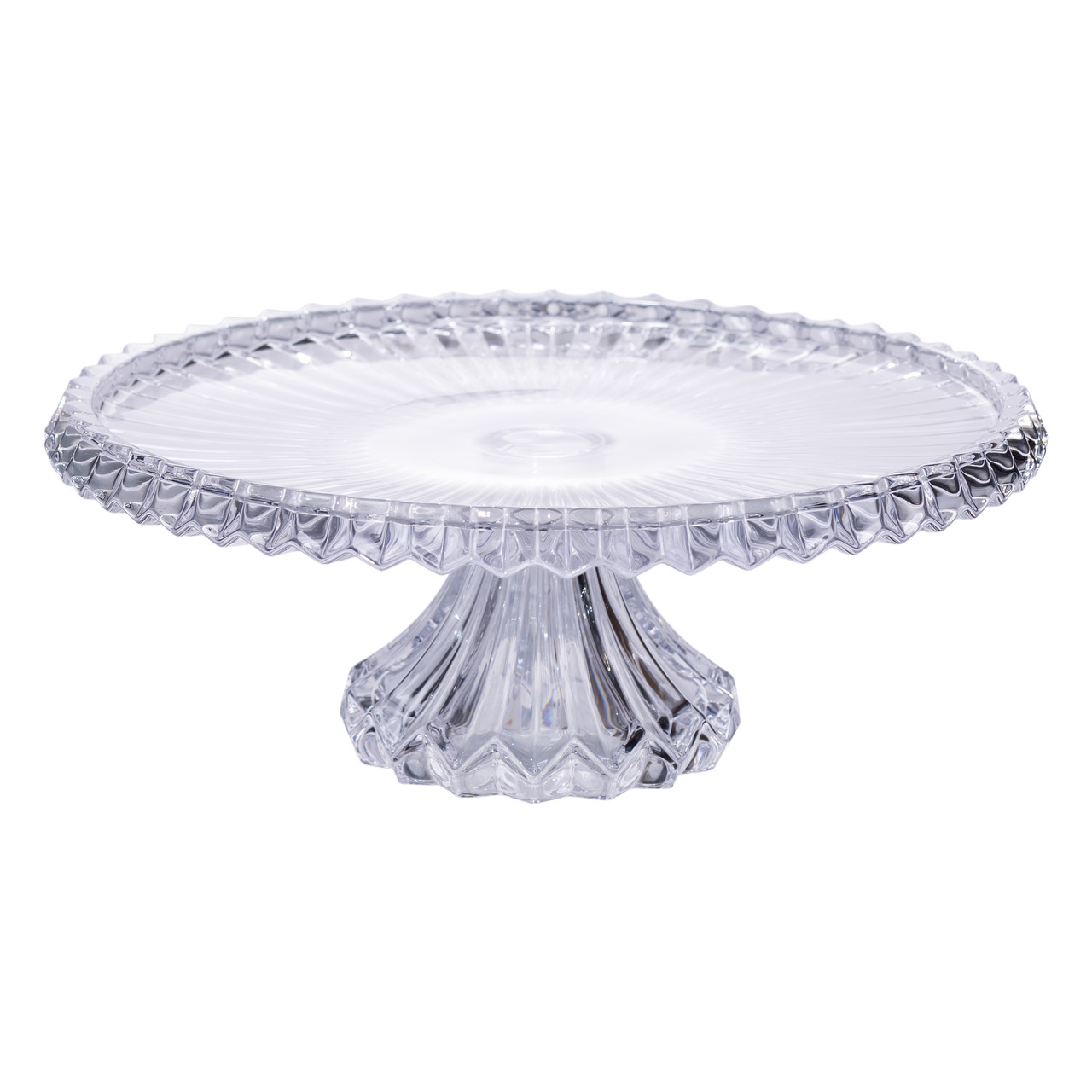 Тортівниця на ніжці Ø32 см скляна підставка для торта, капкейків, тістечок HP-19-138L – купити в Україні недорого