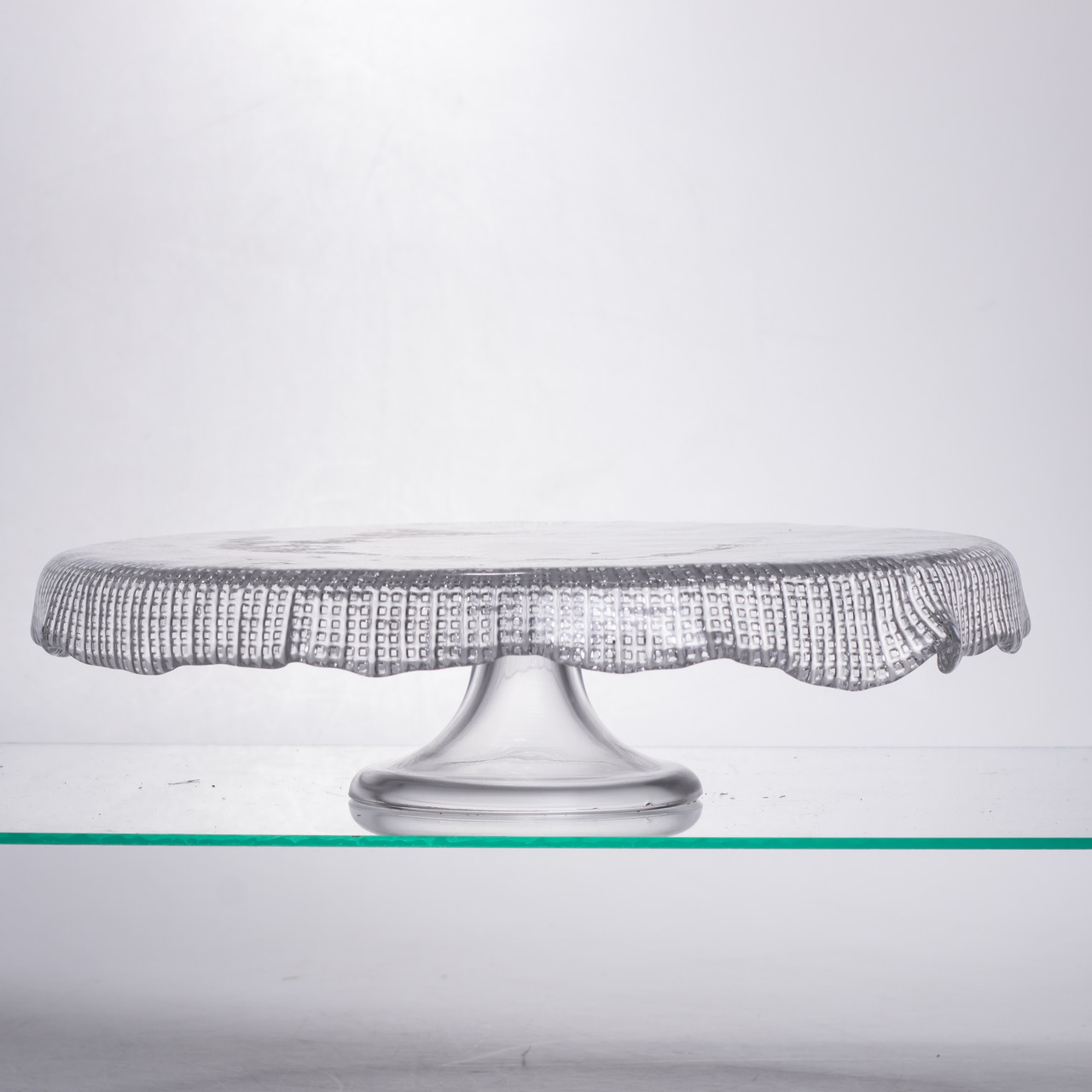 Тортівниця трансформер скляна на ножці