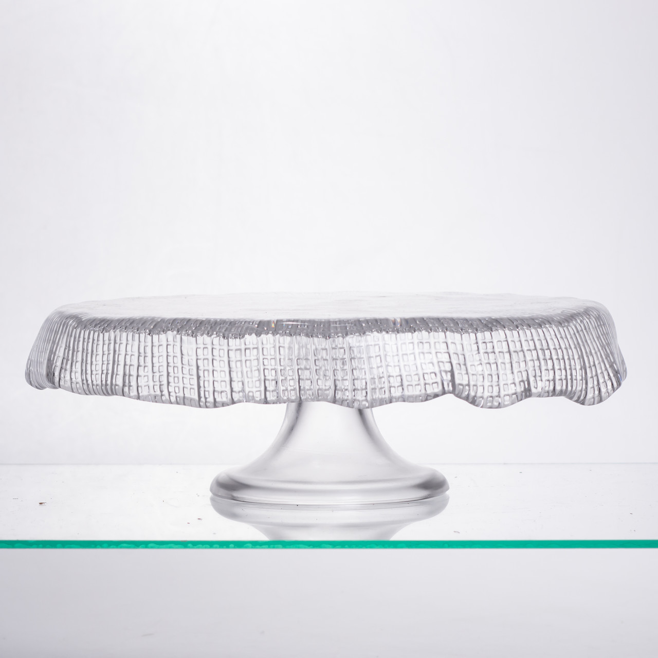 Тортівниця скляна на ніжці прозора Yiwu 64486-54_64486-54_Milantium_2