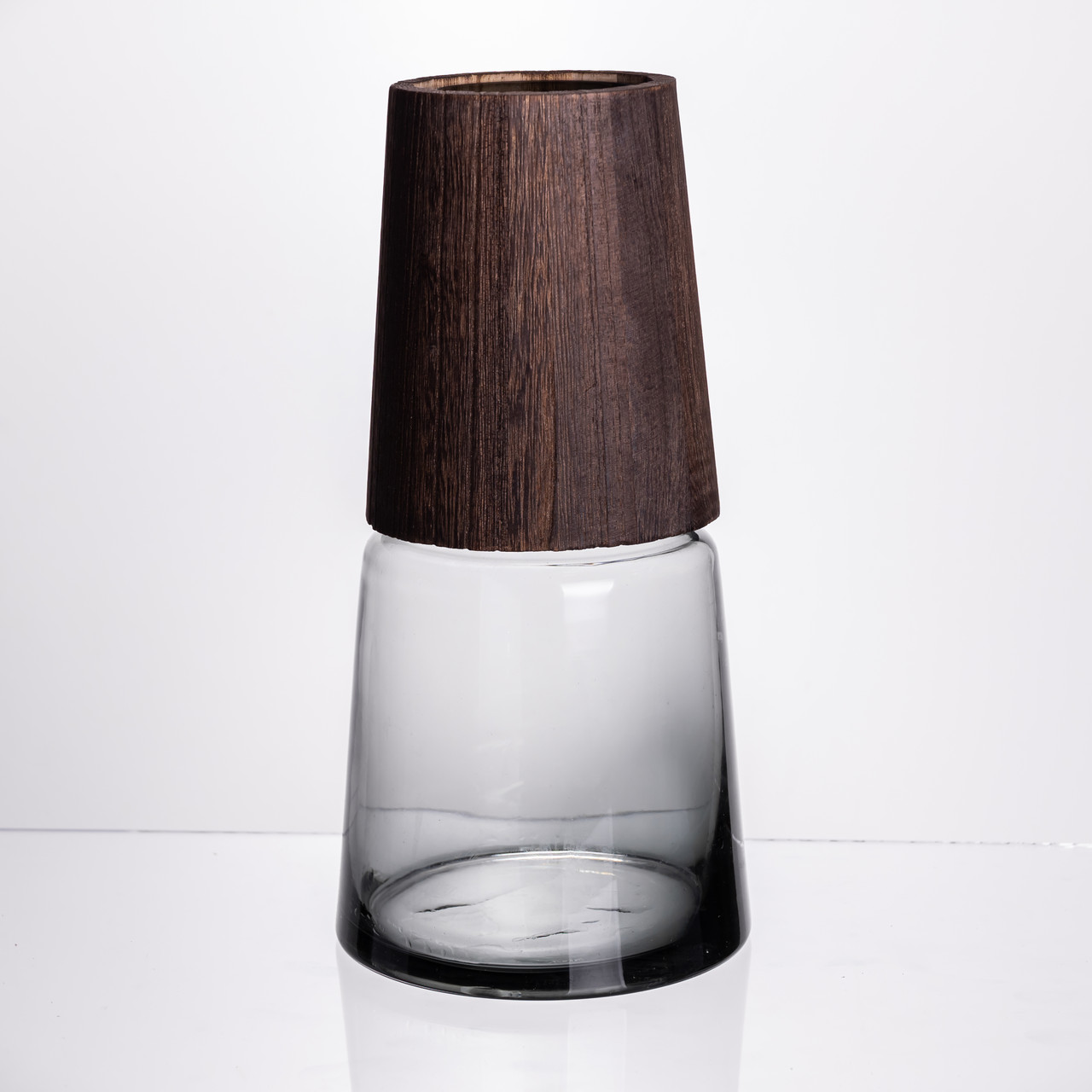 Ваза для квітів кругла скляна 28 (см) декоративна HP-19-161-2 – купити в Україні недорого