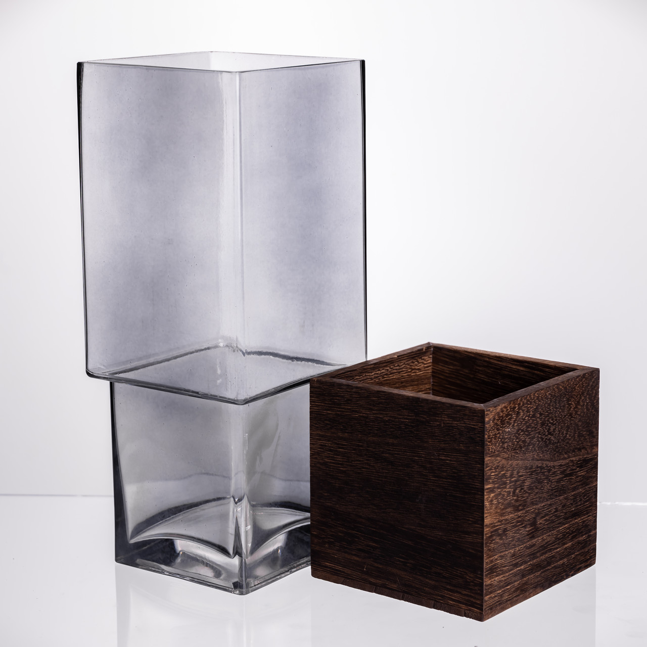 Ваза для квітів кругла скляна