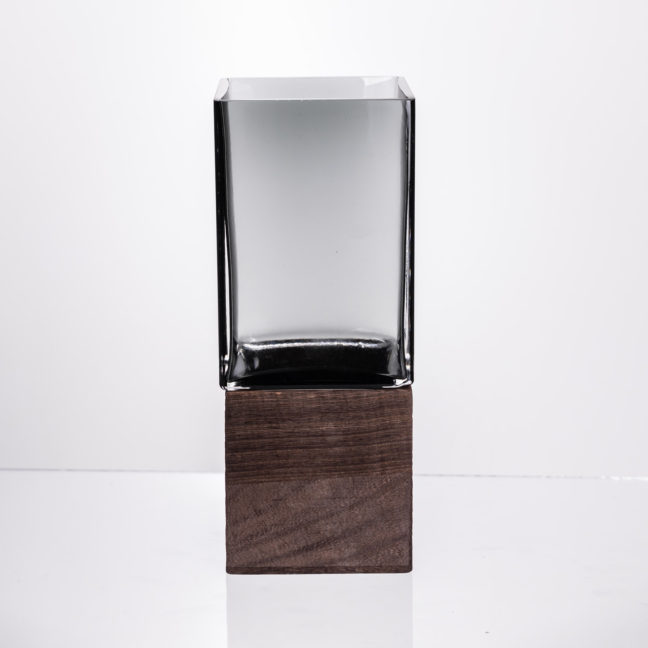 Ваза для квітів квадратная скляна 10×10×25 (см) декоративна ваза 1.5 (л) із товстого скла HP-19-160-3_HP-19-160-3_Milantium_3