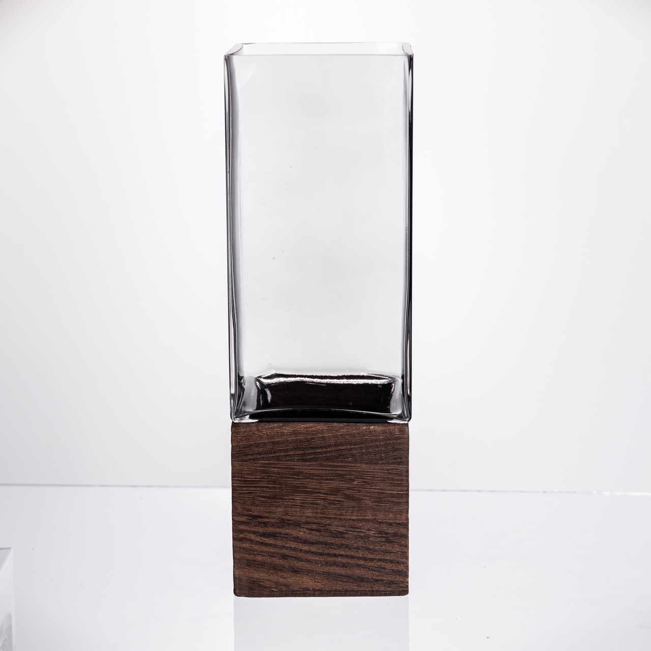 Ваза для квітів квадратна скляна 10×10×30 (см) декоративна HP-19-160-4_HP-19-160-4_Milantium_2