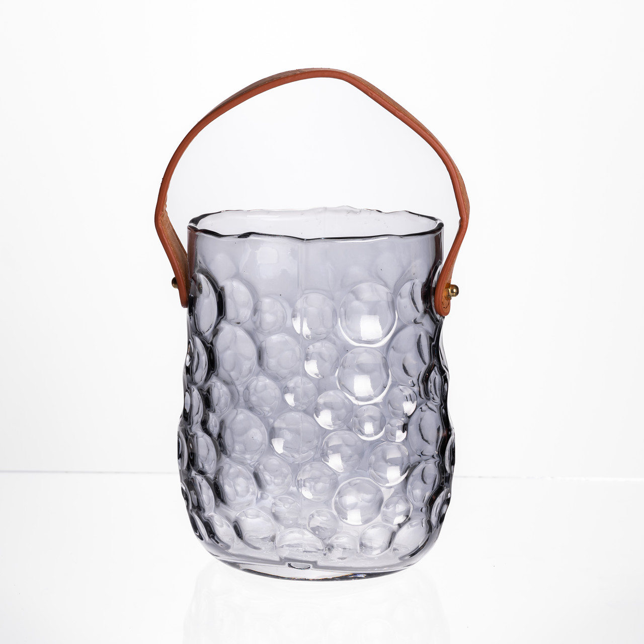 Ваза сумочка з ручкою 13×9.5×18 см декоративна Сірий HP-19-153-5 – купити в Україні недорого