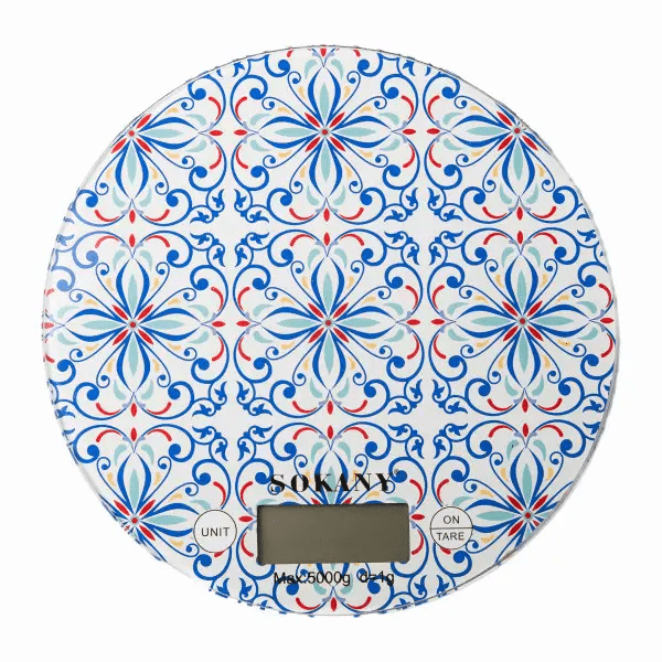 Кухонні ваги до 5 кг електронні на батарейках Синій SK-19023BL – купити в Україні недорого