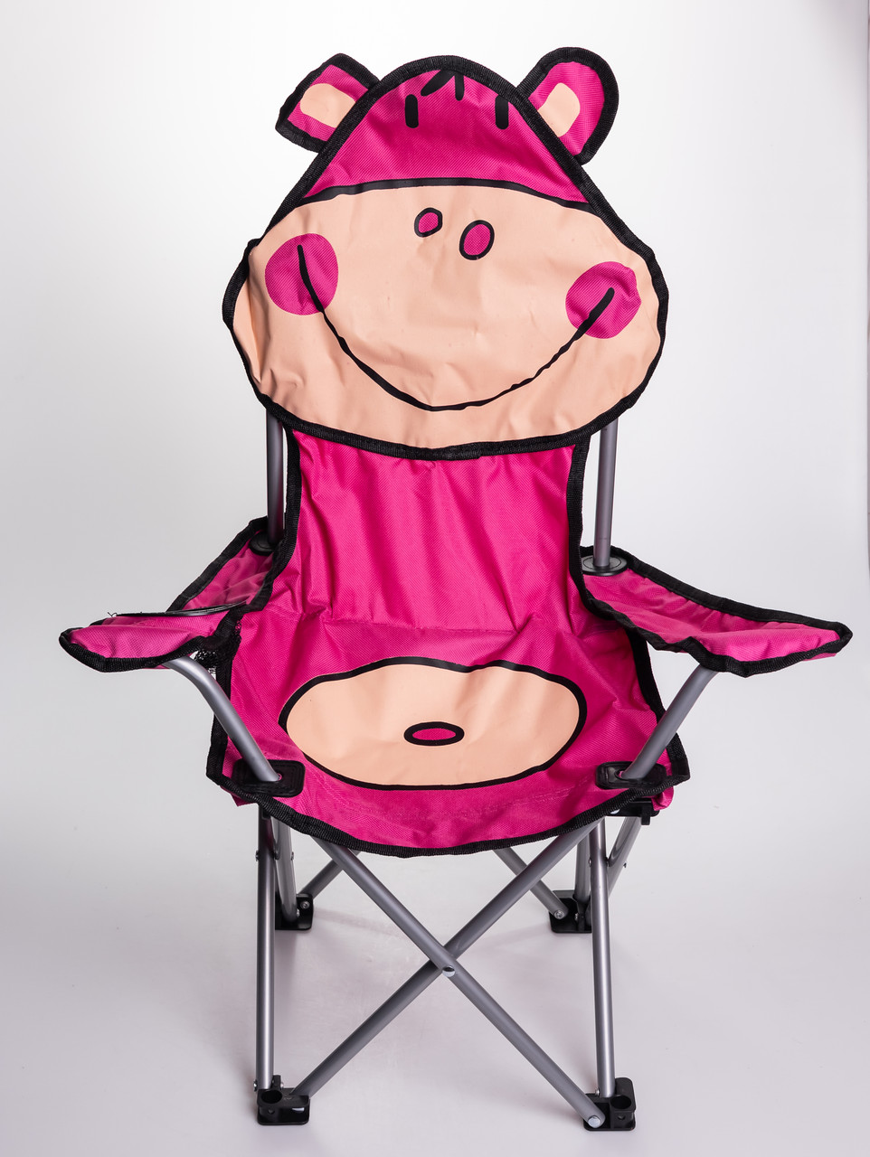 Стул дорожный детский 34х58х65 см с подстаканником Розовый SJ-0065П - купить в Украине недорого