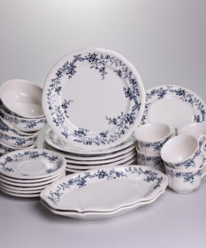 Столовий набір посуду тарілок і чашок 32 предмети на 6 персон Vintage порцеляновий YY78-10A_YY78-10A_Milantium_1
