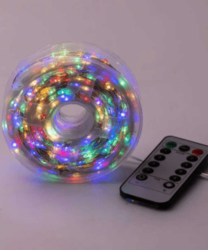 Світлодіодна гірлянда Роса нитка 500 LED довжина 50 м від мережі біла нитка з пультом Мультиколор 500L50MWМL_500L50MWМL_Milantium_1