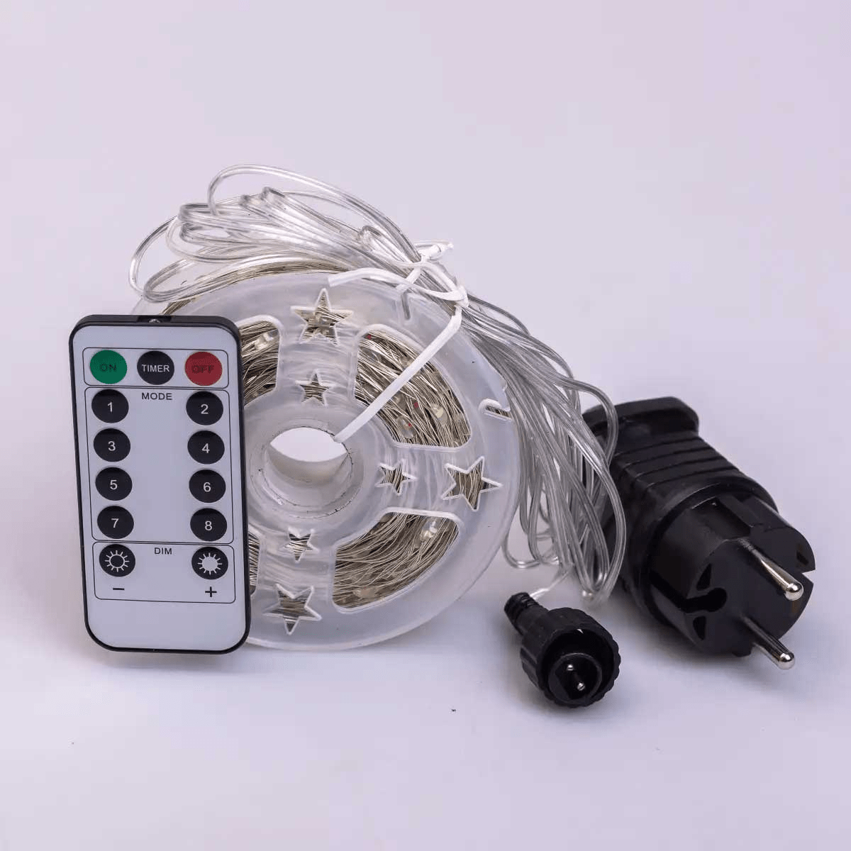 Світлодіодна гірлянда Роса нитка 500 LED длина 50 м від мережі біла нитка з пультом Мультиколор 500L50MWМL_500L50MWМL_Milantium_2