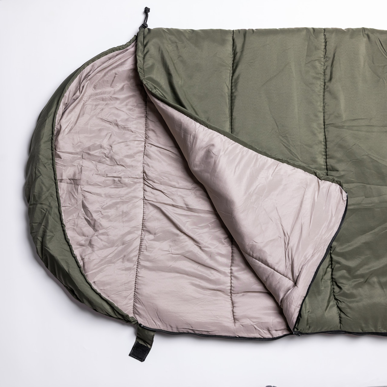 Спальник-одеяло всесезонный с капюшоном 210х70 см Хаки LU-010 - купить в Украине недорого